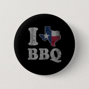 Texas Bbq Flag Texan Rbecue Men Women Dad Group 6 Cm Round Badge