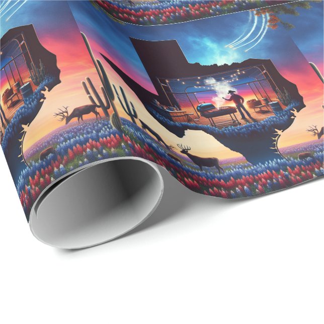 Texas BBQ Party 3 Wrapping Paper (Roll Corner)