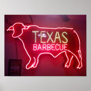 "Texas BBQ" Poster