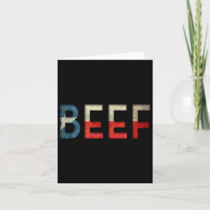 Texas Beef The Heart Of Rbecue  Card