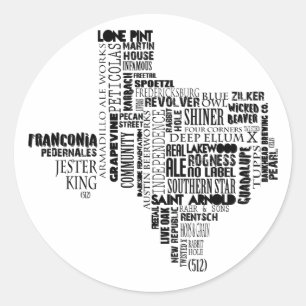 Texas Beer Sticker