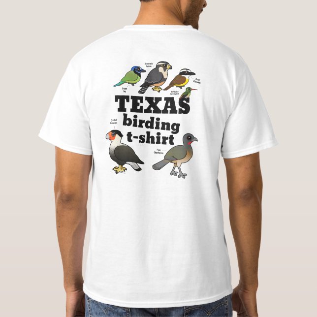 Texas Birding T-Shirt (design on back) (Back)