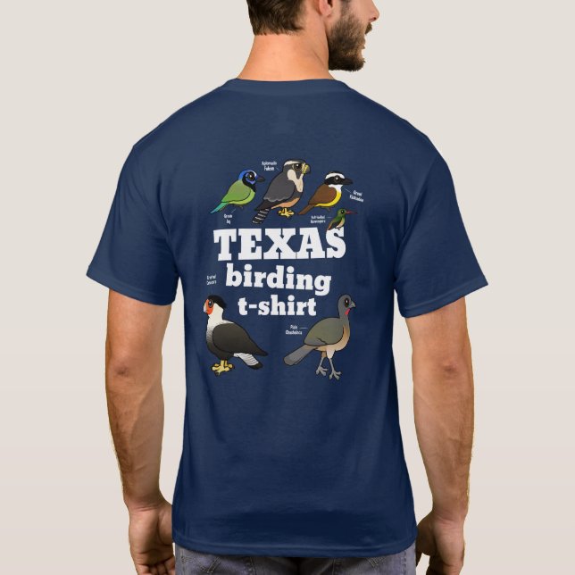 Texas Birding T-Shirt (design on back) (Back)