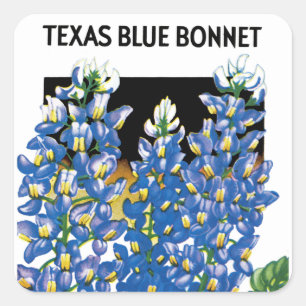 Texas Blue Bonnet Seed Packet Label