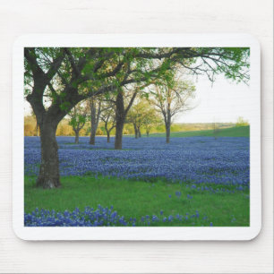 Texas Blue Bonnets Mouse Mat