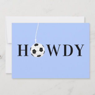 Texas Blue Soccer Pinata Party Greeting Card