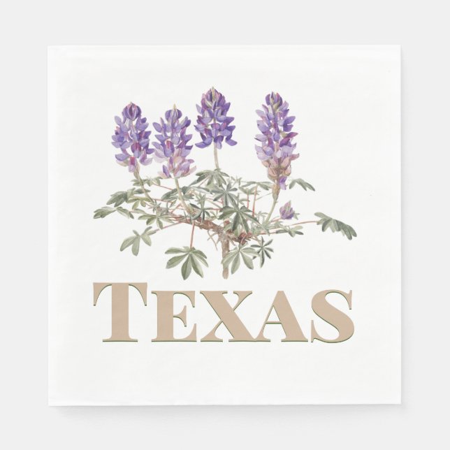 Texas Bluebonnet 2  Napkin (Front)