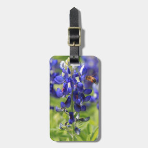 Texas Bluebonnet & Bumblebee personalised luggage Luggage Tag