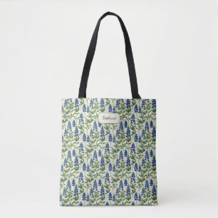 Texas Bluebonnet Floral Tote Bag Lupine