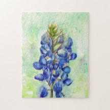 Texas Bluebonnet Flower Puzzle