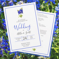 Texas Bluebonnet Flowers, Modern Wedding