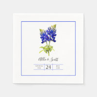 Texas Bluebonnet Flowers, Modern Wedding