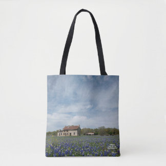 Texas Bluebonnet House - Marble Falls, Texas Tote Bag