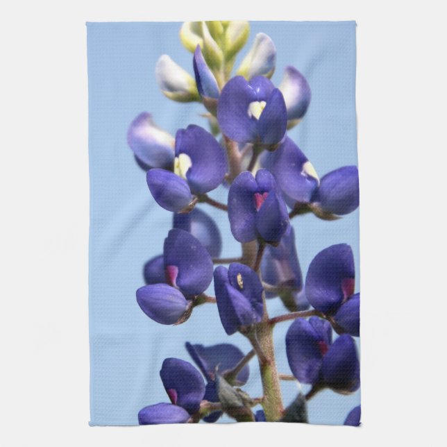 Texas Bluebonnet Kitchen Towel (Vertical)