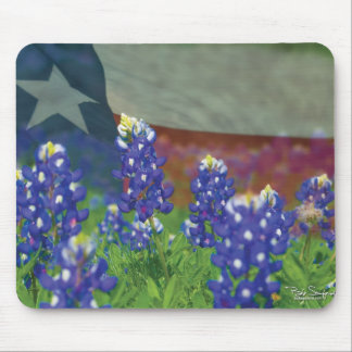 Texas bluebonnet mouse pad
