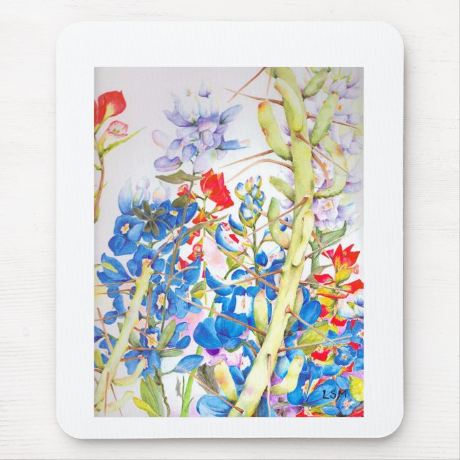 Texas Bluebonnet Mousepad (Front)
