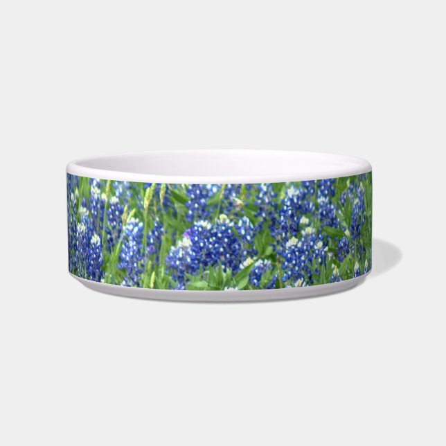 Texas Bluebonnet Pet Bowl (Front)