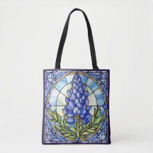 Texas Bluebonnet Stained Glass