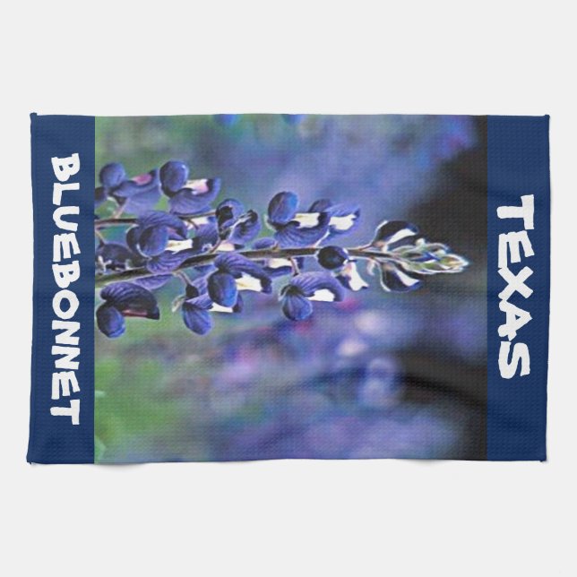 Texas Bluebonnet Tea Towel (Horizontal)
