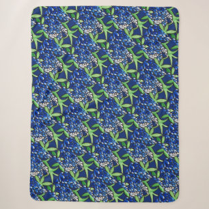 Texas Bluebonnet Texan Love Flower Sherpa Blanket