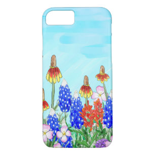 Texas bluebonnet wildflower floral iPhone case