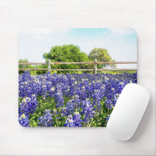 Texas Bluebonnets by Country Fence Art Mouse Mat