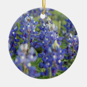 Texas Bluebonnets Ceramic Tree Decoration