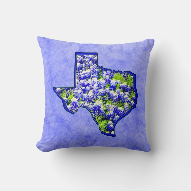 TEXAS BLUEBONNETS CUSHION (Front)
