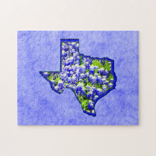 TEXAS BLUEBONNETS JIGSAW PUZZLE