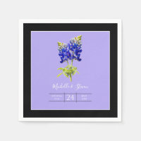Texas Bluebonnets on Lavender, Spring Wedding