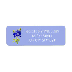 Texas Bluebonnets on Slate Blue, Spring Wedding