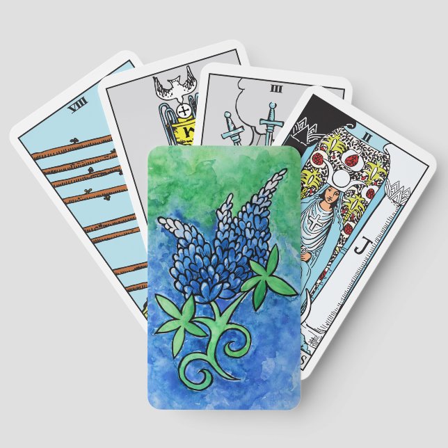 Texas Bluebonnets Playing Cards (Back)