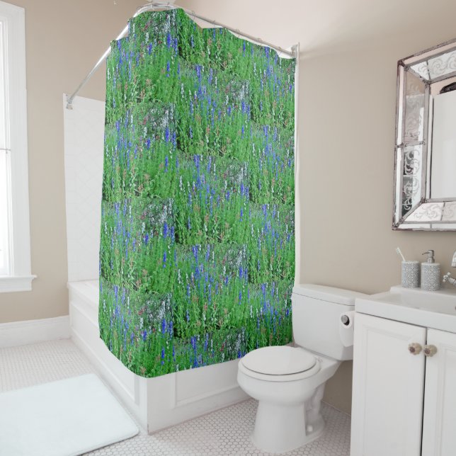 Texas Bluebonnets Shower Curtain (In Situ)