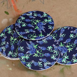 Texas Bluebonnets Texan  Round Paper Coaster<br><div class="desc">Texas Bluebonnets Texan                              "texas girl" flower blues blue flowers</div>