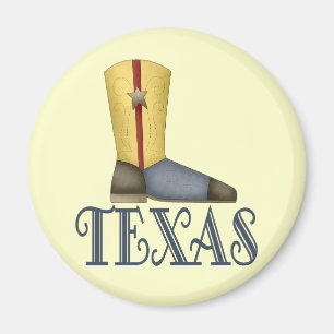 Texas Boot Design Gift Magnet