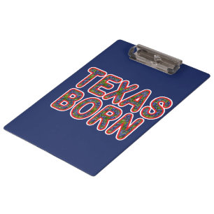 Texas Born Bluebonnet Clipboard