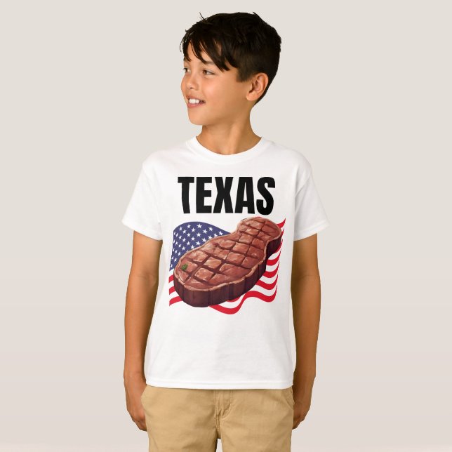 Texas Boy's  T-Shirt (Front Full)