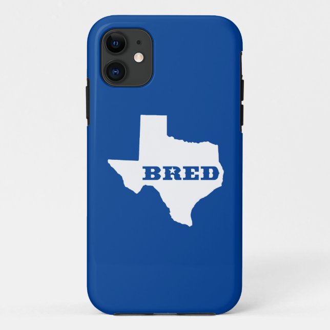 Texas Bred Case-Mate iPhone Case (Back)