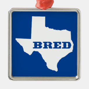 Texas Bred Metal Tree Decoration