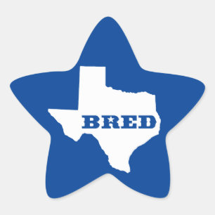 Texas Bred Star Sticker
