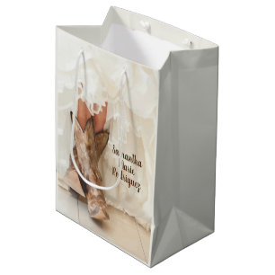 Texas Bride in Boots Bridal Shower Medium Gift Bag