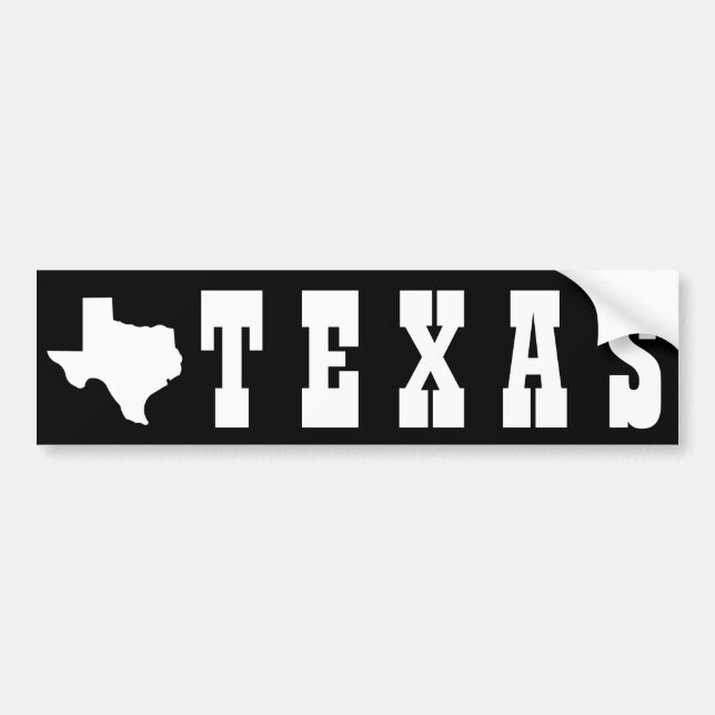 Texas Bumper Sticker (Front)