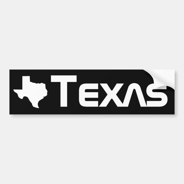 Texas Bumper Sticker (Front)