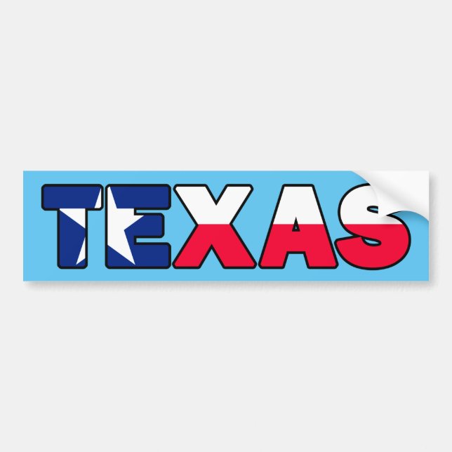 Texas Bumper Sticker (Front)