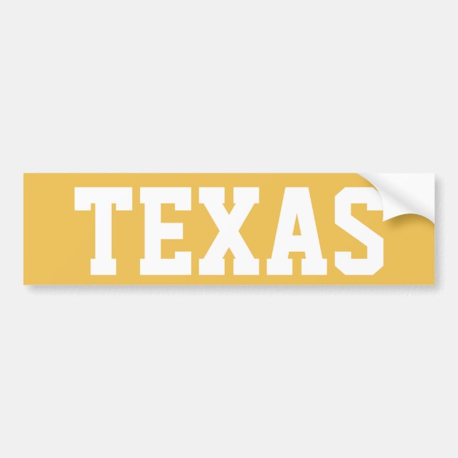 Texas Bumper Sticker (Front)