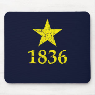 Texas, Burnet Star Historical Flag, Distressed Mouse Mat