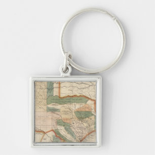 Texas, By David H Burr Key Ring