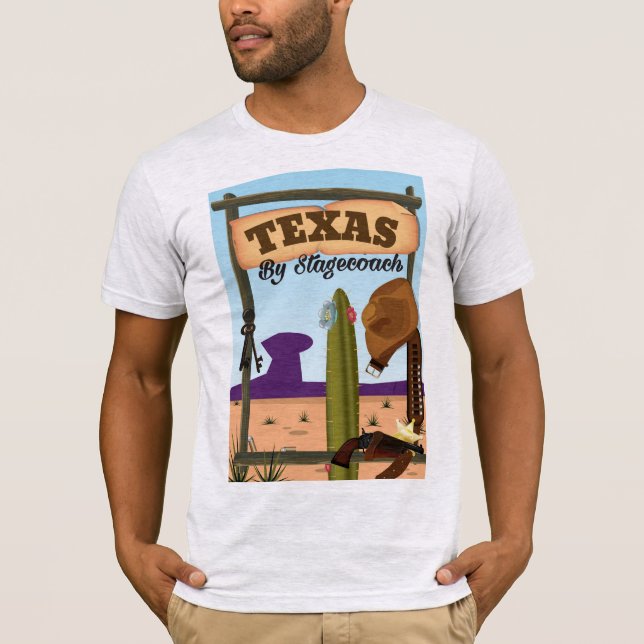 Texas By Stagecoach T-Shirt (Front)