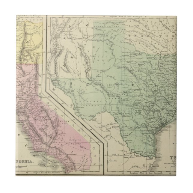 Texas, California Tile (Front)
