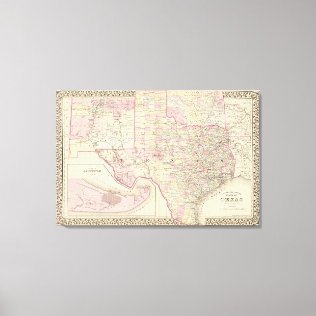 Texas Canvas Print (Front)